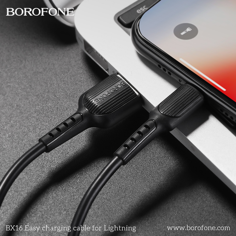 BOROFONE BX16 Easy USB-A to Lightning cable NZ 8